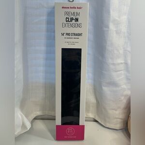 Donna Bella Hair Premium Clip-In Extensions - Darkest Brown 14”